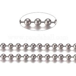 304 Stainless Steel Ball Chains, Stainless Steel Color, 8mm