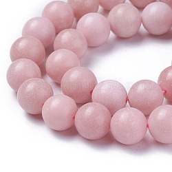 Rosa naturale perline opale fili, grado ab, tondo, 10mm, Foro: 1 mm, circa 38pcs/filo, 14.9 pollice (38 cm)