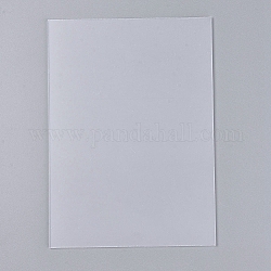 Plaque de pression acrylique transparente, rectangle, clair, 180x130x2mm