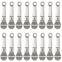 SUNNYCLUE 1 Box 60Pcs Microphone Charms Bulk Music Charm Tibetan Style Antique Silver Singer Mini Karaoke Charms Small Miniature Lifelike Alloy Charms for Jewelry Making Charm DIY Necklace Supplies