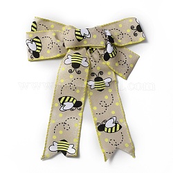 Biene Muster Polyester Bowknot Display Dekoration, mit Bindeband, für Erntedank, Bräune, 300x248x21 mm