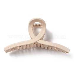 Kunststoffkralle Haarspangen, mit  eisernem Zubehör, kantille, Haar-Accessoires für Mädchen, peachpuff, 56x110x40.5 mm