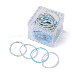 Banda elástica de goma para el cabello, color mezclado, 2mm, diámetro interior: 43x36 mm, 50 unidades / caja