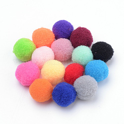 DIY Doll Craft, Polyester Pom Pom Ball, Round, Mixed Color, 27~30mm