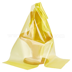 Tessuto impermeabile morbido tpu trasparente, per la realizzazione di tovaglie traslucide per borse impermeabili, oro, 289x1240x0.2mm