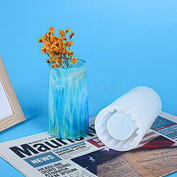 Diyのシリコーン花瓶金型  レジン型  UVレジン用  エポキシ樹脂工芸品作り  ホワイト  105x62mm