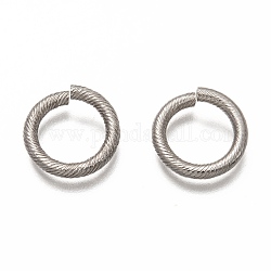 304 in acciaio inox anelli di salto aperto, anello rotondo, colore acciaio inossidabile, 16x2.5mm, diametro interno: 11mm