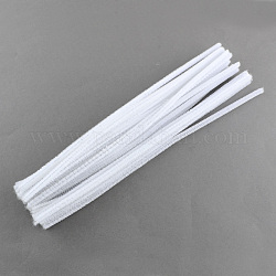 11.8 inch Pipe Cleaners, DIY Chenille Stem Tinsel Garland Craft Wire, White, 300x5mm