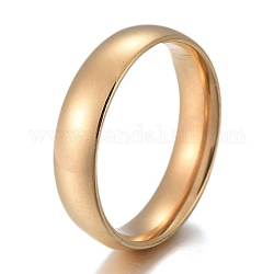 304 anelli a fascia piatta in acciaio inossidabile, oro, formato 5~12, diametro interno: 15~22mm, 5mm