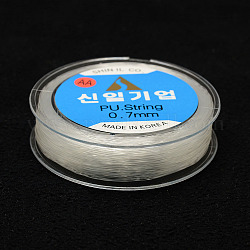 Korean Elastic Crystal Thread, Clear, 0.8mm, about 54.68 yards(50m)/roll