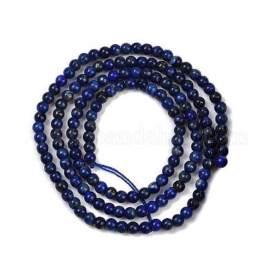 Natürlicher Lapislazuli Perlenstränge&nbsp;G-RM250101-B37-1