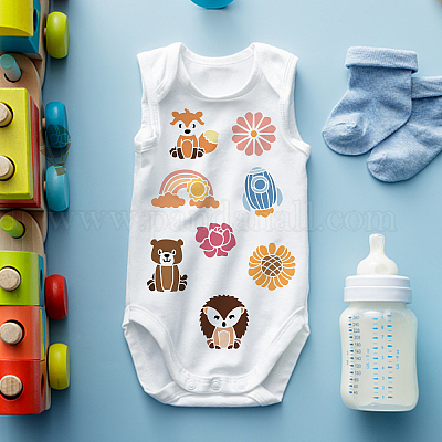 Wholesale FINGERINSPIRE Baby Shower Cute Style Stencil 30x30cm