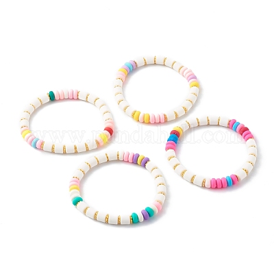 Wholesale Handmade Polymer Clay Beads Stretch Bracelets 