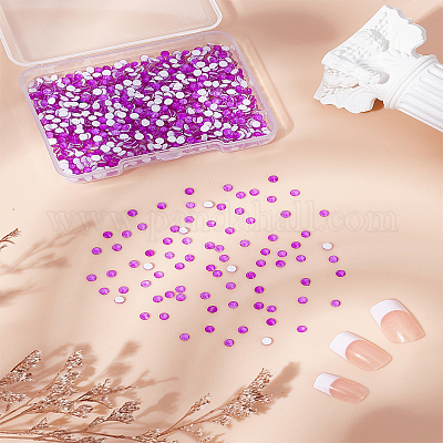 1000 Stück Glas-Strass-Cabochons&nbsp;DIY-LP0002-52C-1