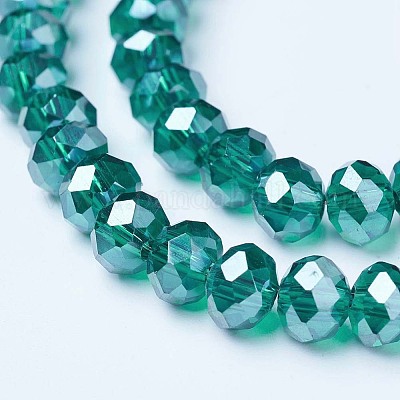 Chapelets de perles en verre électroplaqué&nbsp;EGLA-A034-T6mm-A18-1