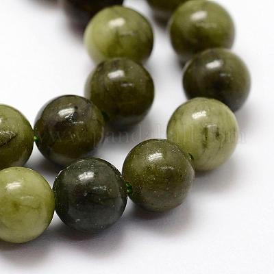 Natürliche chinesische Jade Perlen Stränge&nbsp;G-F363-4mm-1