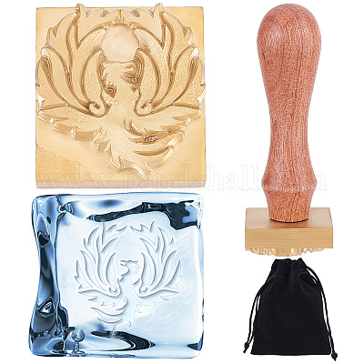 Wholesale CRASPIRE Phoenix Ice Stamp Ice Cube Stamp Ice Branding Stamp with  Removable Brass Head & Wood Handle Vintage Ice Stamp for DIY Crafting  Cocktail Whiskey Mojito Drinks Bar Making 