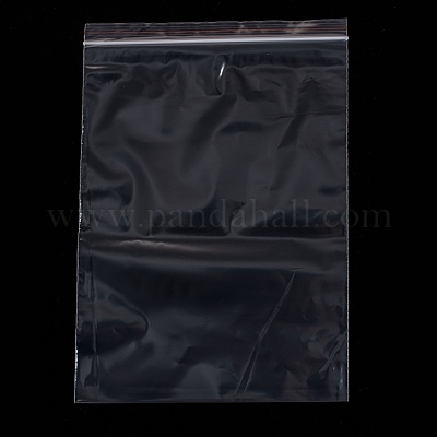 PandaHall Plastic Zip Lock Bags, Resealable Packaging Bags, Top Seal, Self Seal Bag, Rectangle, Clear, 6x4cm, Unilateral Thickness: 0.05mm