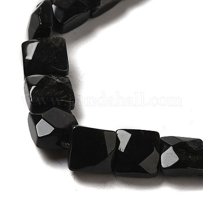 Natürlichen Obsidian Perlen Stränge&nbsp;G-C109-A02-01-1