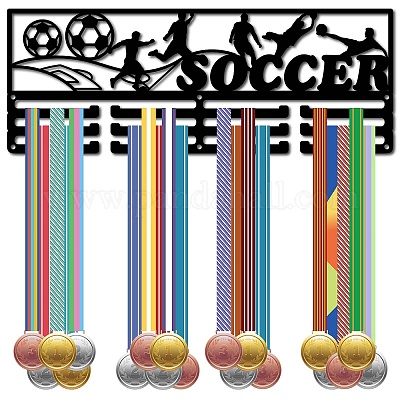 Support de mur d'affichage de support de cintre de médaille de fer de mode&nbsp;ODIS-WH0037-177-1