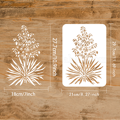Flower Stencils For Painting on Wood Canvas Paper Orchid Stencil 6