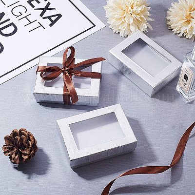 pendientes y anillos de San Valentín NBEADS Caja de regalo de cartón con almohadilla extraíble para collares 60 unidades 