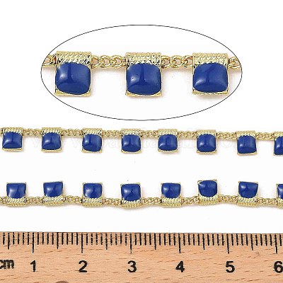 Catene a maglie rettangolari in ottone&nbsp;CHC-C007-03G-04-1
