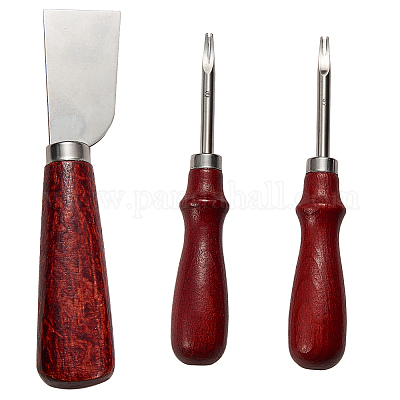 3 Size Leather Craft Edge Beveler Skiving Trimming Tools For DIY Leather Cutting 