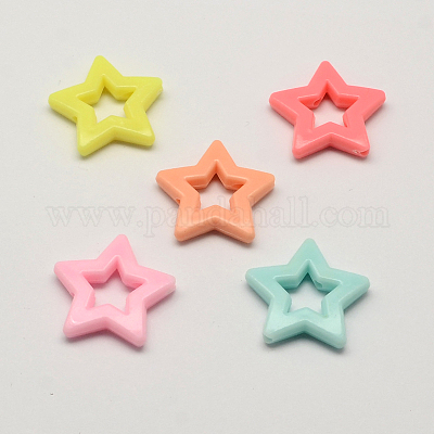 Opaques cadres de perles acryliques&nbsp;SACR-Q100-M064-1
