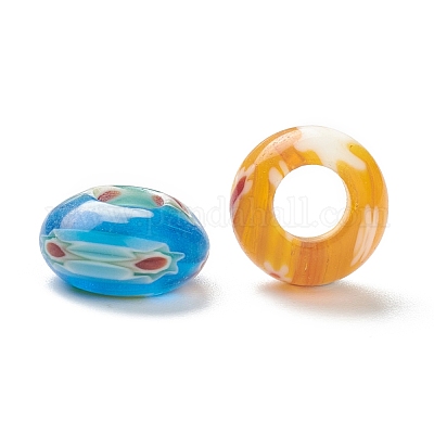Handgefertigte Murano Millefiori-Perlen europäischen&nbsp;X-LPDL-L010-01-1