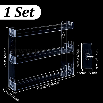 Supporti portaoggetti in plastica trasparente a 3 strato&nbsp;ODIS-WH0025-275-1
