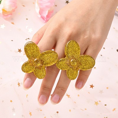 Acryl Fingerringe&nbsp;RJEW-M137-02C-1