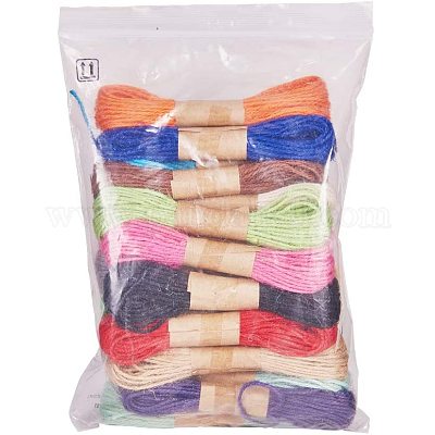 Shop PandaHall Elite about 180yards 18 Color 1.5mm Jute Twine String Cord  Hemp Jute String Rope for Artworks DIY Craft Gift Wrapping Twine Craft  Projects for Jewelry Making - PandaHall Selected