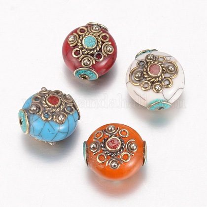 Tibetan Style Beads KK-K155-03-1