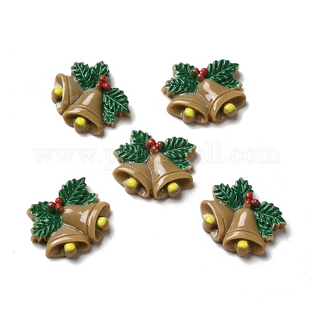 Christmas Opaque Resin Cabochons RESI-K019-38-1