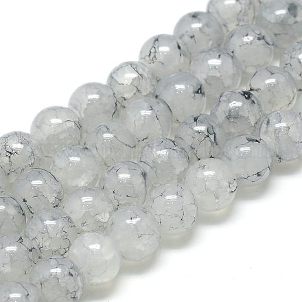 Chapelets de perles en verre X-DGLA-S115-10mm-YS55-1