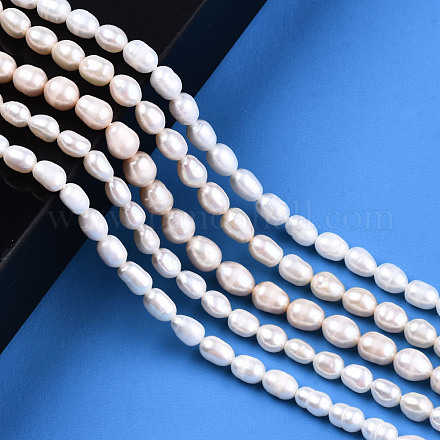Natural Cultured Freshwater Pearl Beads Strands PEAR-S017-003-1