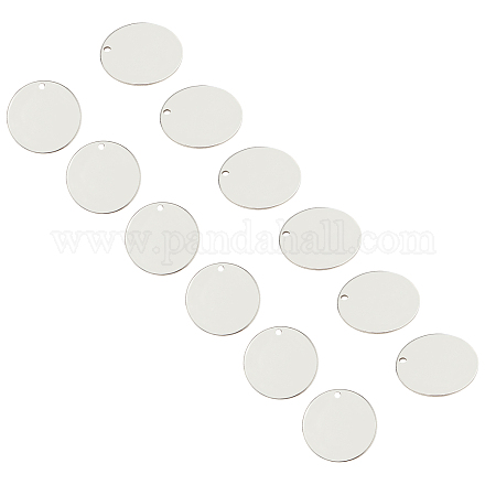 Unicraftale 304 pendentifs d'étiquettes vierges en acier inoxydable estampage STAS-UN0016-31P-1