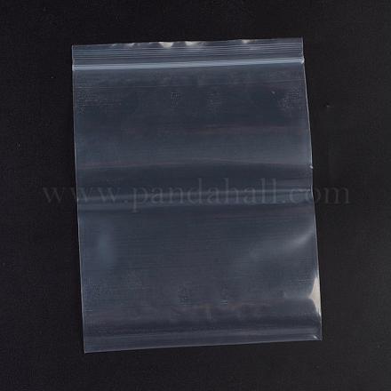 プラスチックジップロックバッグ  再封可能な包装袋  トップシール  セルフシールバッグ  長方形  ホワイト  20x15cm  片側の厚さ：3.9ミル（0.1mm）  100個/袋 OPP-G001-B-15x20cm-1