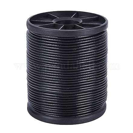 Benecreat 43.5 yard/40m 304 câble en acier inoxydable enduit de vinyle noir (enduit od TWIR-WH0002-11-1