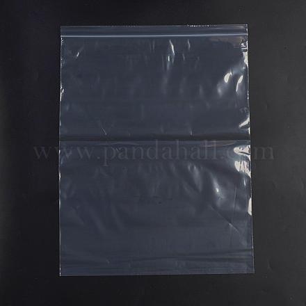 プラスチックジップロックバッグ  再封可能な包装袋  トップシール  セルフシールバッグ  長方形  ホワイト  48x36cm  片側の厚さ：2.1ミル（0.055mm）  100個/袋 OPP-G001-F-36x48cm-1