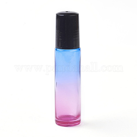 10 мл стеклянный градиент цвета эфирного масла пустые бутылки с роликовым мячом MRMJ-WH0011-B08-10ml-1