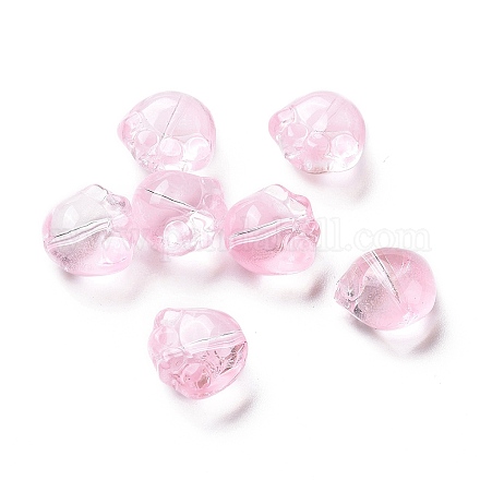 Perles de verre peintes par pulvérisation transparent GLAA-I050-05K-1