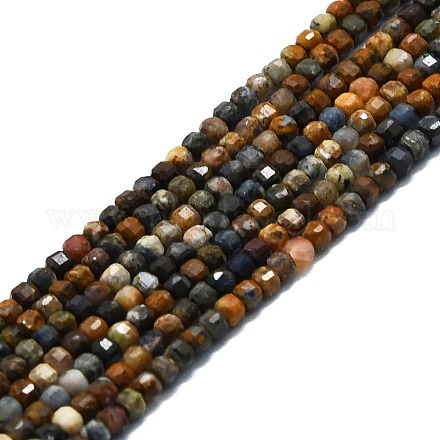 Natural Pietersite Beads Strands G-P457-B01-41-1