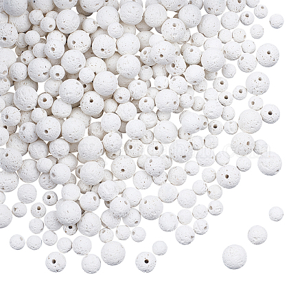 Brins de perles de pierre de lave naturelle olycraft G-OC0001-31-1