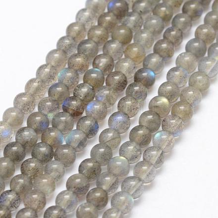 Chapelets de perles en labradorite naturelle  G-K209-04D-4mm-1