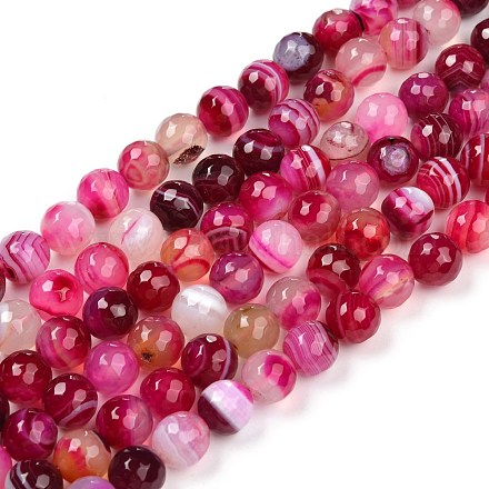 Natural Agate Beads Strands G-H1593-10mm-1-1