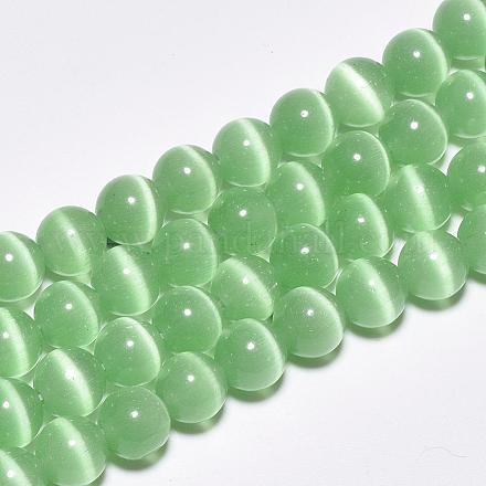 Chapelets de perles d'œil de chat CE-M011-6mm-02-1