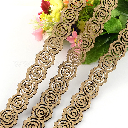 Hollow Flower Faux Sueded Cords LW-R008-1119-1