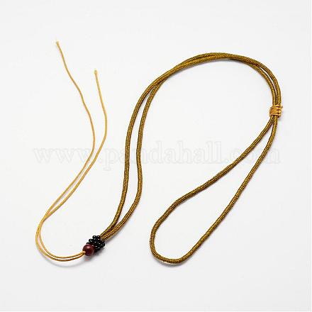 Nylon Thread Necklace Making NWIR-K013-01-1